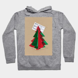 Cubist Christmas Tree Hoodie